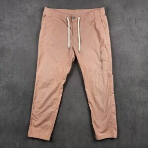 Vuori Ripstop Pants Womens XL Terracotta Pink Organic Cotton Stretch VW401